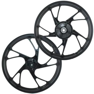 Imagem de Par de rodas de alumínio liga leve freio a disco CG150 CG160 Fan Titan ESD EX 2014 em diante rolamentos pé de galinha