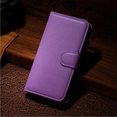 Imagem de Capa para WIKO Fizz Leather Stand Wallet Flip Case para WIKO Fizz Capa de proteção de telefone A capa com design simplificado