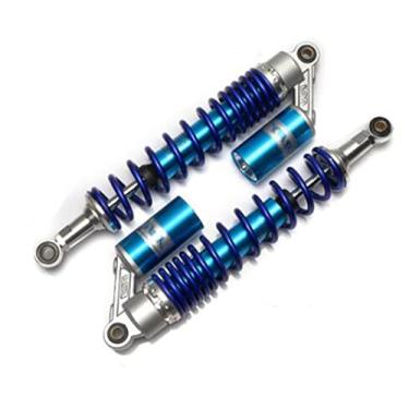 Imagem de Hegeiis Amortecedor de ar universal para motocicleta 400 mm, 15,7 polegadas, 8 mm, suspensão traseira, quadriciclo, scooter, para 50cc 75cc 90cc 125cc 150cc 250cc 300cc azul
