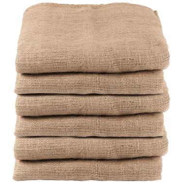 Imagem de ZEONHEI 6 sacos de aniagem de 101 x 61 cm, grandes sacos de armazenamento de juta para jardinagem, saco de corrida de batata para armazenamento de saco de cultivo de batata, saco de saco, festa de aniversário, juta natural resistente