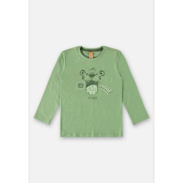 Imagem de Infantil - Camiseta Manga Longa Flamê Menino Up Baby Verde  menino