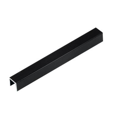 Imagem de Perfil de Alumínio para Acabamento 10mm X 1,0cm Luxor - caixa com 5 Unidade - Preto  Fosco