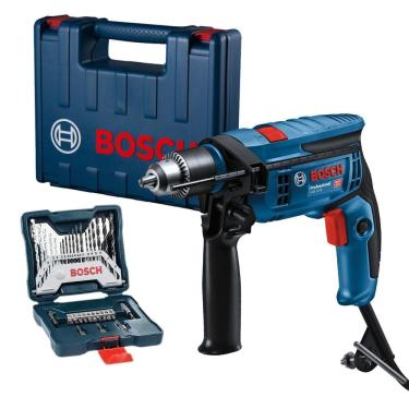 Imagem de Furadeira Impct Bosch 750W Gsb 13Re + Kit Brocas Bosch 220V