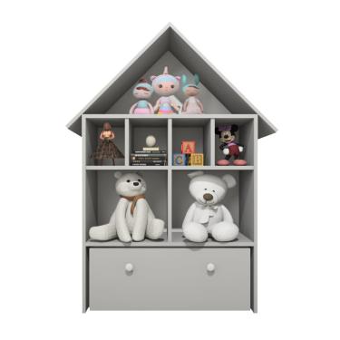 Imagem de Casinha Organizadora de Brinquedos Infantil 100% MDF PlanCasa