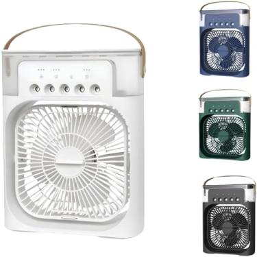 Imagem de Ventilador Portátil Mini Ar Condicionado Umidificador Climatizador Purificador com LED USB Bivolt para Mesa de Escritório - NEXUS MARKET