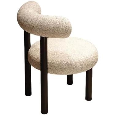 Imagem de YaoZhiYao Cadeiras Modernas de Penteadeira em Quartos de Meninas, Bancos para Unhas e Maquiagem, Cadeiras para Penteadeiras, Camarins, Brancas