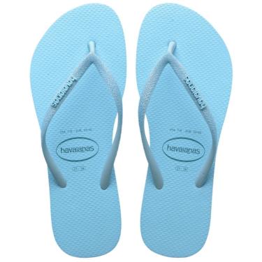 Imagem de Chinelo Havaianas Slim Glitter Neon Azul Water