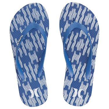 Imagem de Hurley Chinelo feminino bonito casual verão sandália confortável sem cadarço roupa de praia, Shibori azul, 10