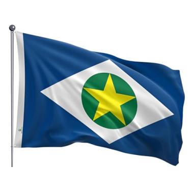 Imagem de Bandeira Mato Grosso Estampada uma face - 0,70X1,00m