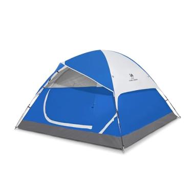 Imagem de CAMEL CROWN Barraca de acampamento para 4/5/6 pessoas com mosca de chuva removível, à prova d'água, para família, fácil de montar, leve para acampamento, mochila, caminhada