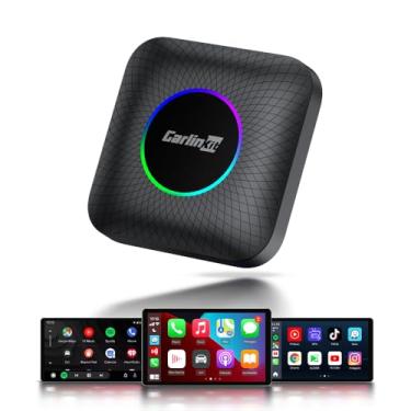Imagem de Carlinkit CarPlay sem fio e AI Box Android 13.0 (8GB+128GB) para veículos com CarPlay com fio (telas sensíveis ao toque) - Suporta Netflix e YouTube - Navegação/GPS embutido/8-Core SM6225