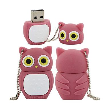 Imagem de Pen Drive USB modelo coruja 64GB Pen Drive USB 3.0 Flash Drive USB 3.0 Stick USB (vermelho)