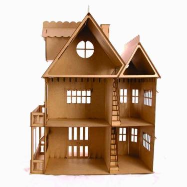 Imagem de Casa De Bonecas Escala Barbie Modelo Emily Natural - Darama