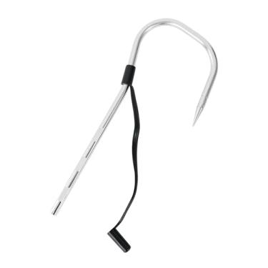 Imagem de BLUEWING Gancho de pesca extra afiado aço inoxidável 316 para arpão de lança água salgada com capa de proteção para Mahi Tuna Wahoo, modelo B de 7,6 cm