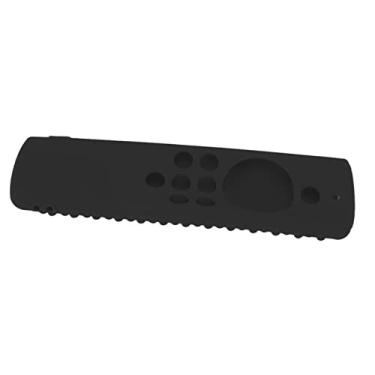 Imagem de Capa Protetora Remota de Silicone Lavável Capa de Controle Remoto Protetor Remoto à Prova de Choque para Fire TV Stick Lite Preto Lavável Leve à Prova de Choque Garante Capa