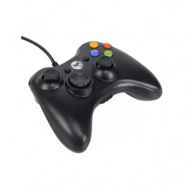 Imagem de CONTROLE PARA XBOX 360 E PC COM FIO USB MODELO X360 – VINIK, Preto
