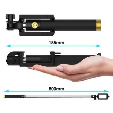 Imagem de Bastão Monopod Pau De Selfie Disparador P2 Vexselfie - Vedor, Preto, C
