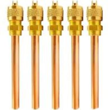 Imagem de Kit 5 Válvulas de Serviço Schrader 1/4 - Friovix