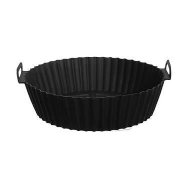 Imagem de Forma silicone para air fryer cocinero pro 17 cm mde home style, PRETO