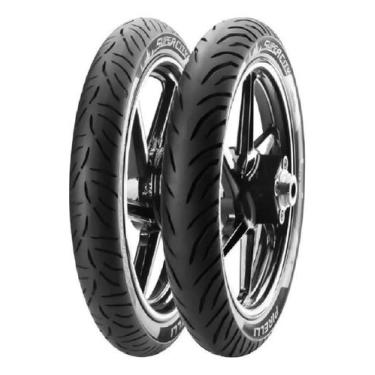 Imagem de Par Pneu Pirelli 90/90-18 + 90/90-18 Super City CG 125/CG 150/CBX 200 