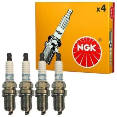 Imagem de Jogo 4 Velas Ignição Clio 2000 a 2009 Ngk BKR6ESZ-10