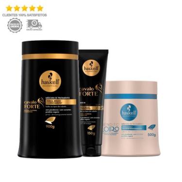 Imagem de Máscara Haskell Cavalo Forte 900g E Leave 150g + Bendito 500g