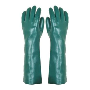 Imagem de Luva PVC Liso Punho Longo Forrado 70cm  CA34568  PlastCor - Royal