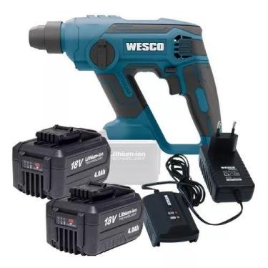 Imagem de Martelete 2 Bateria 18v 4ah Rotativo Perfurador Ws2990 Wesco