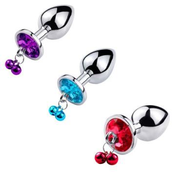 Imagem de Plug anal de aço formato coração com sino tamanho p - SEXY IMPORT, ROX