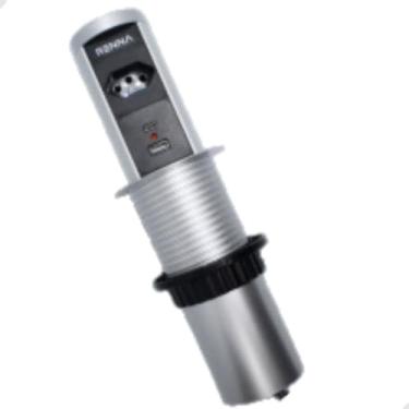 Imagem de Torre de Tomada Automatica 1 tomada e 2 usb (Prata)