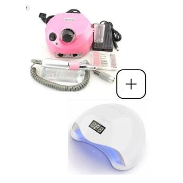 Imagem de Kit Unha Cabine Secadora Unha em Gel + Lixadeira Porquinho Profissiona