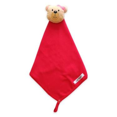 Imagem de Naninha Ursinha Laço Rosa - Mellane Baby, Vermelho
