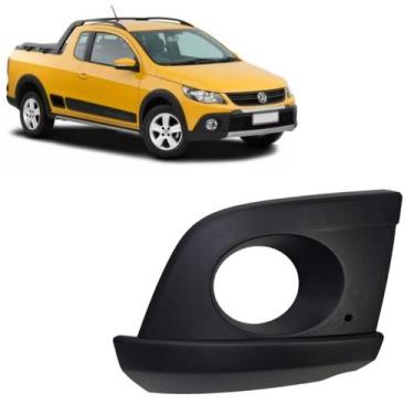 Imagem de Moldura Farol De Milha Volkswagen Saveiro Cross G5 2011 2012 2013 Lado