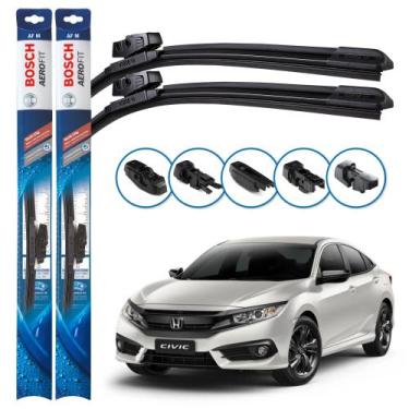 Imagem de Palheta Limpador Parabrisa Par Multiclip Original Bosch, Honda Civic 2