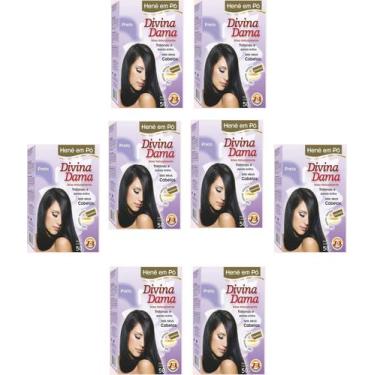 Imagem de Hene em Po Divina Dama 08x50gr Jaborandi ( Cores: Incolor, Chocolate, 