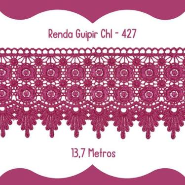 Imagem de Renda Guipír Beterraba - Rolo Com 13,7 Metros - Chl427 - Nybc
