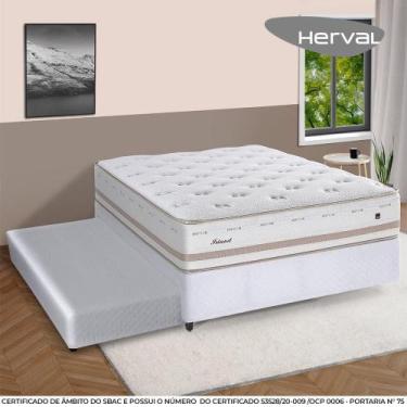 Imagem de Bicama para Casal com Cama Auxiliar Herval Irland, Molas Maxspring, 65