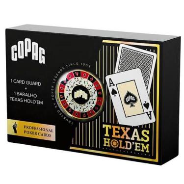 Imagem de Baralho De Cartas Texas Hold'em Com Card Guard Copag
