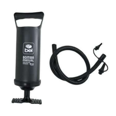 Imagem de Bomba de Ar Manual Para Infláveis Colchão Boia e Piscinas Com Bico Ada