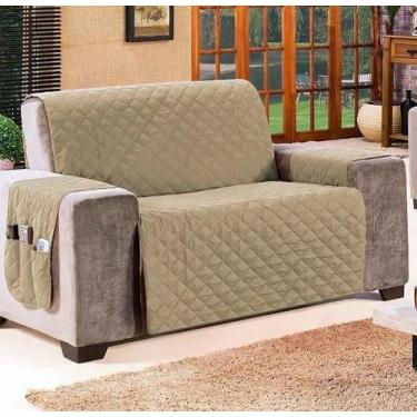 Imagem de Protetor de Sofa Retratil Medida de Braço a Braço 3,50m Bege(largura t