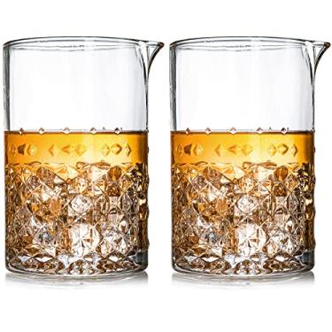 Imagem de SOUJOY 2 Pack Cocktail Mixing Glass, 25oz Crystal Martini Stirring Glass, Bar Mixing Pitcher with Weighted Bottom for Bartenders