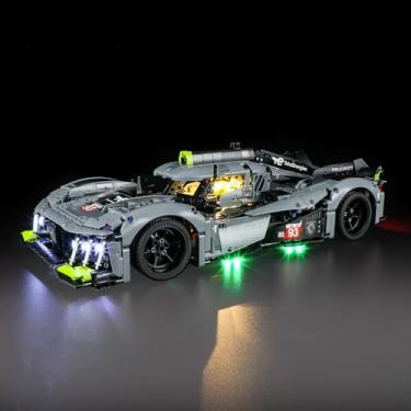 Imagem de Mililier LED Light Kit for Lego Technic 42156 Peugeot 9X8 24H Le Mans Hybrid Hypercar Set, Compatible with Lego 42156 Building Blocks Model(Not Include Blocks Set)