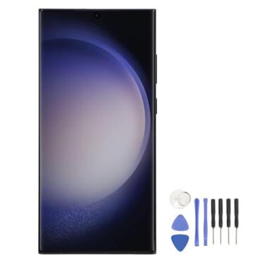 Imagem de Para S23 Ultra 5G 6,8 Polegadas AMOLED Display Touchscreen Digitalizador Assembly, Tela de Substituição Com Ferramentas de Reparo de Moldura, Para SM S918U Versão Dos EUA