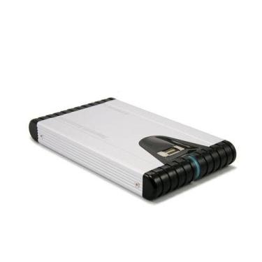 Imagem de Macally Gabinete criptografado de dados USB 2.0 de alta velocidade de 2,5 polegadas - gabinetes HDD/SSD (Ultra-ATA/133, 279 x 152,4 x 50,8 mm, cinza, alumínio, Windows 2000/Windows XP,