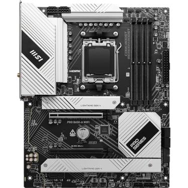 Imagem de MSI Placa-mãe PRO B650-A WiFi ProSeries (AMD AM5, ATX, DDR5, PCIe 4.0, M.2, SATA 6Gb/s, USB 3.2 Gen 2, HDMI/DP, Wi-Fi 6E, processadores de desktop AMD Ryzen 9000/8000/7000)