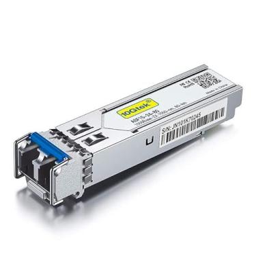Imagem de Transceptor SFP 1.25G 1000Base-ZX, SMF de 1550 nm, até 80 km, para Cisco GLC-ZX-SMD, Ubiquiti UniFi, Mikrotik, D-Link, Supermicro, Netgear, TP-Link, Broadcom, Linksys e mais.