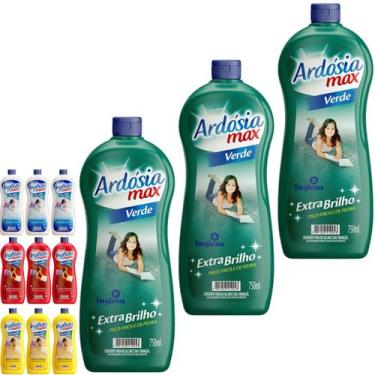 Imagem de Kit 3 cera liquida ingleza maxx tradicional cerâmica ardósia madeira t