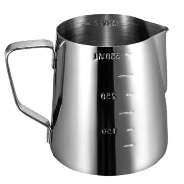Imagem de Jarra Aço Inox Chá Água Café 350ml Barista Americano Espuma Leite - Ja