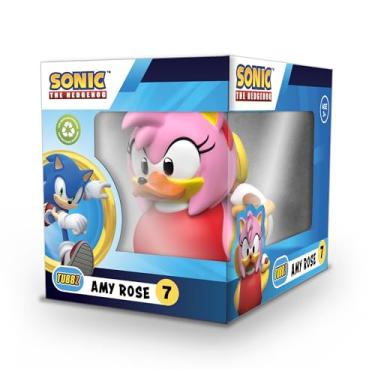 Imagem de TUBBZ Edição em caixa Amy Rose boneco colecionável de vinil de borracha - Mercadoria oficial do Sonic The Hedgehog - TV, filmes e videogames
