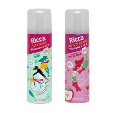 Imagem de Kit Shampoo A Seco Ricca Belliz Menta + Maçã do Amor 50ml - BELLIZ COM